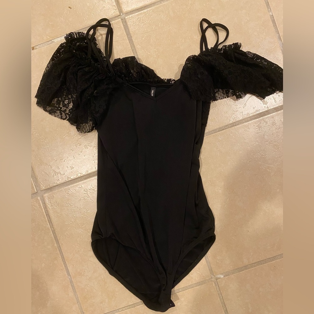 Stradivarius Black Bodysuit